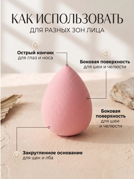 Набор мягких спонжей для макияжа, удобный комплект для тонального крема