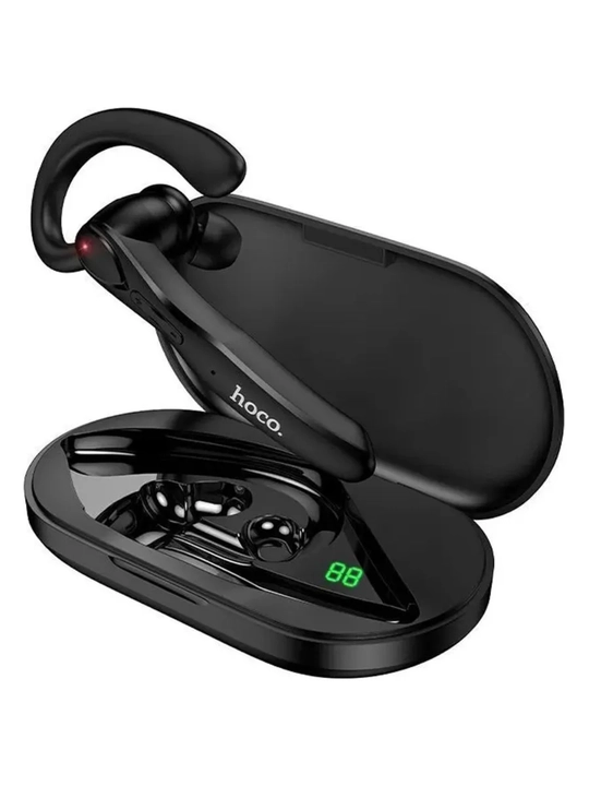 Simsiz Bluetooth garnitura Hoco DES60, mono quloqchin ENC, 19 soat, LED displeyli keys