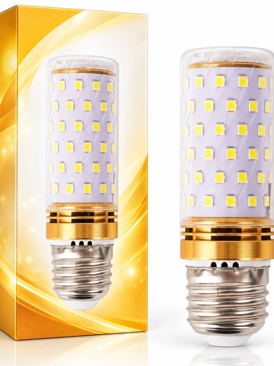 LED sham lampochkasi, 16 Vt, E27, oq, neytral va sariq chiroq