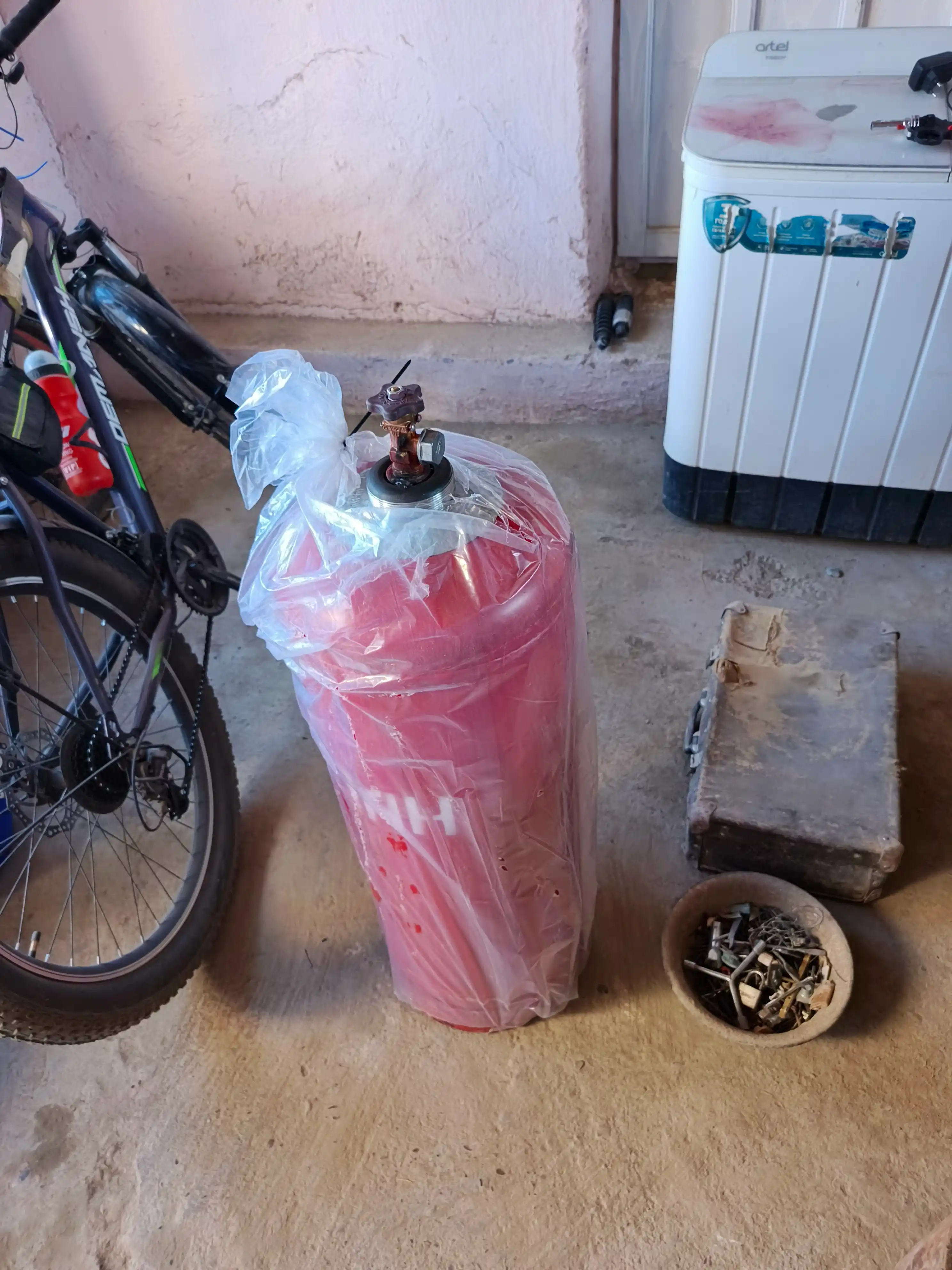 50 litrli maishiy gaz balloni (propan)