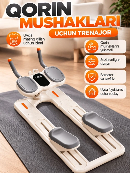 Uy uchun stepper trenajyori, platformalar va tayanch tutqichlar bilan - 