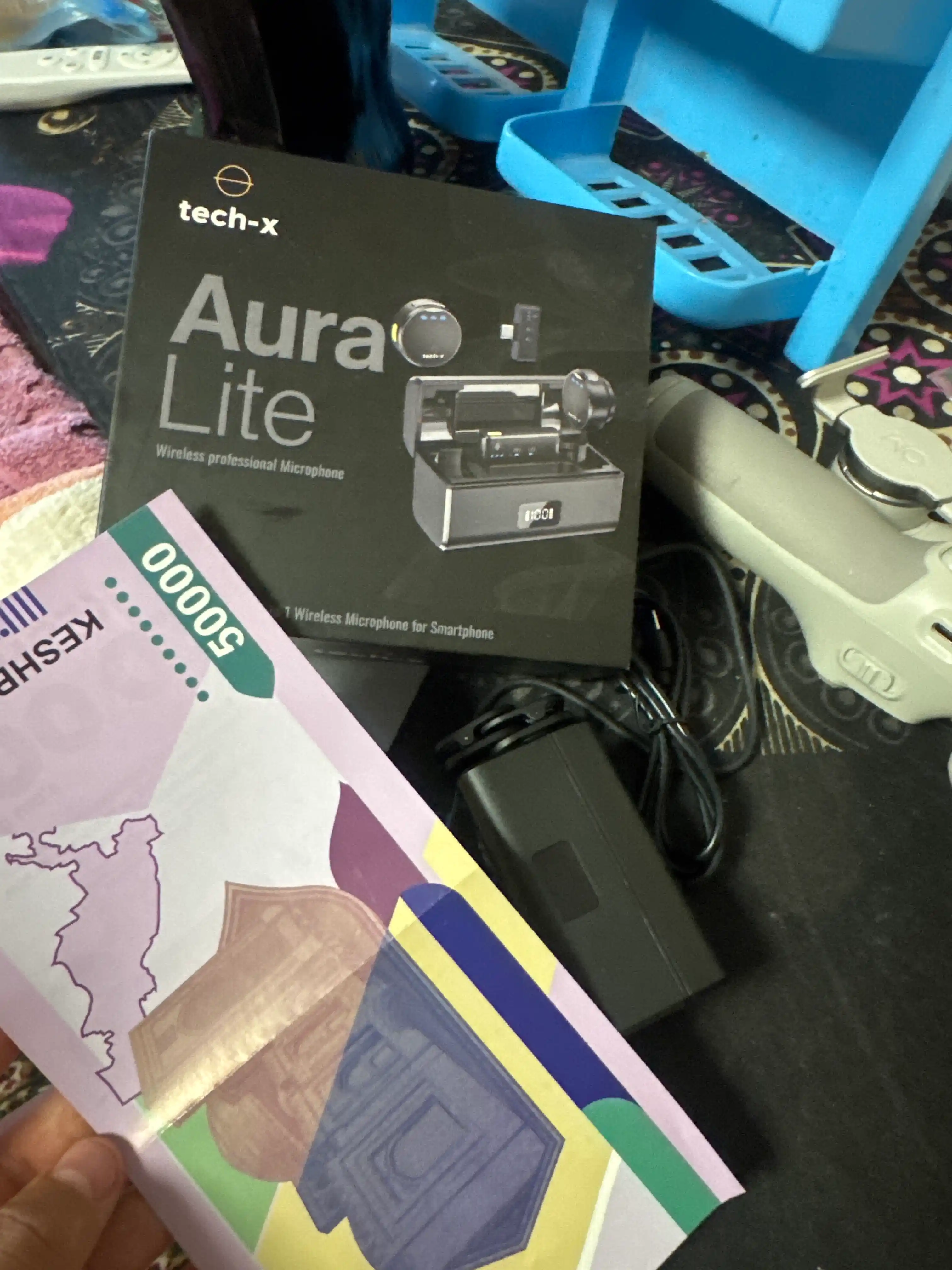 Simsiz mikrofon Tech-X Aura Lite, Godox, 2 qabul qiluvchi iPhone/Android, 360° ovoz