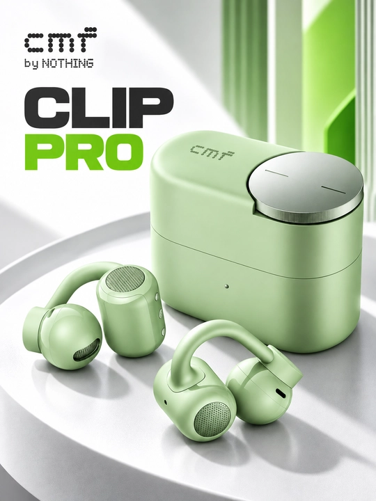 CMF Clip Pro беспроводные наушники,открытый дизайн, Hi-Res Audio, и чёткая передача голоса - 