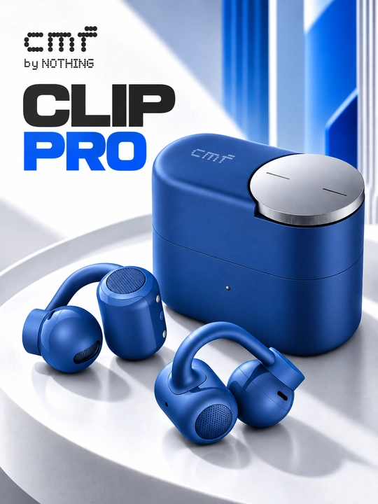 CMF Clip Pro беспроводные наушники,открытый дизайн, Hi-Res Audio, и чёткая передача голоса - 