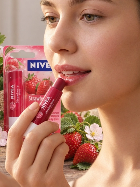 Бальзам для губ NIVEA Fruity Shine Strawberry - 