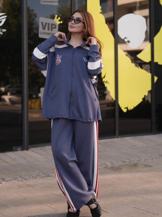 Ayollar sport kostyumi, eksport sifat, Oysho mato, keng shimli, 46–54 razmer