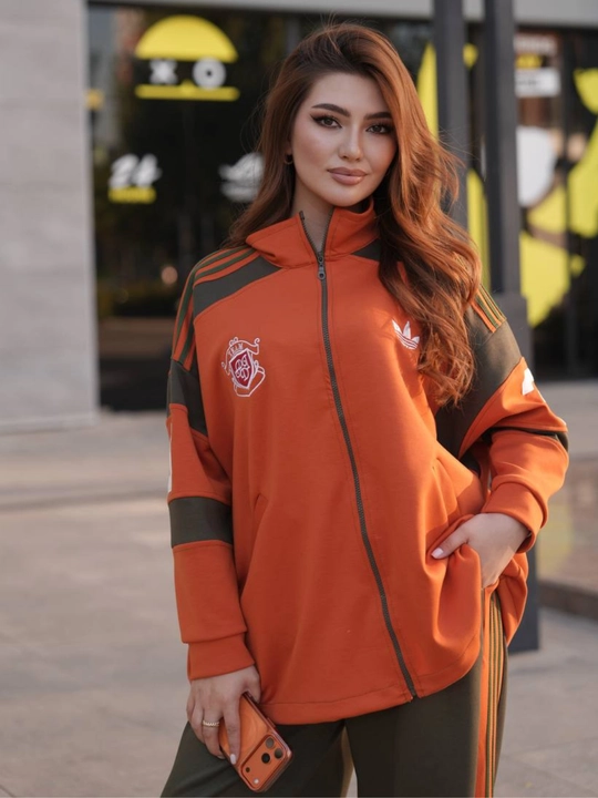 Ayollar sport kostyumi, eksport sifat, Oysho mato, keng shimli, 46–54 razmer