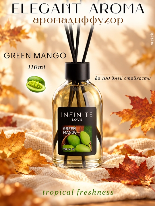 INFINITE LOVE Green Mango, 110 ml, tayoqchali uy aromadiffuzori - 