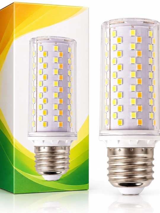 LED sham lampochkasi, 24 Vt, E27, oq chiroq va uch rangli rejim 