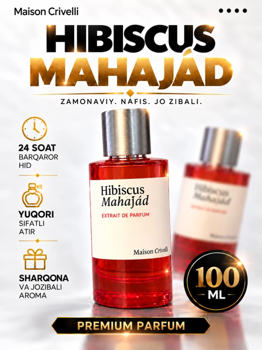 Maison Crivelli Hibiscus Mahajád Extrait de Parfum, 100 мл – унисекс, цветочный аромат - 