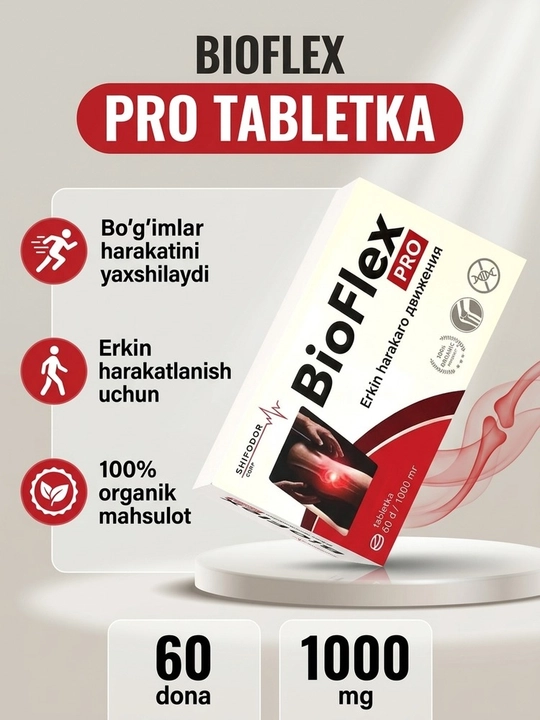 BioFlex Pro-bo'g'imlar va suyaklar uchun kollagen va  biologik faol qo'shimcha