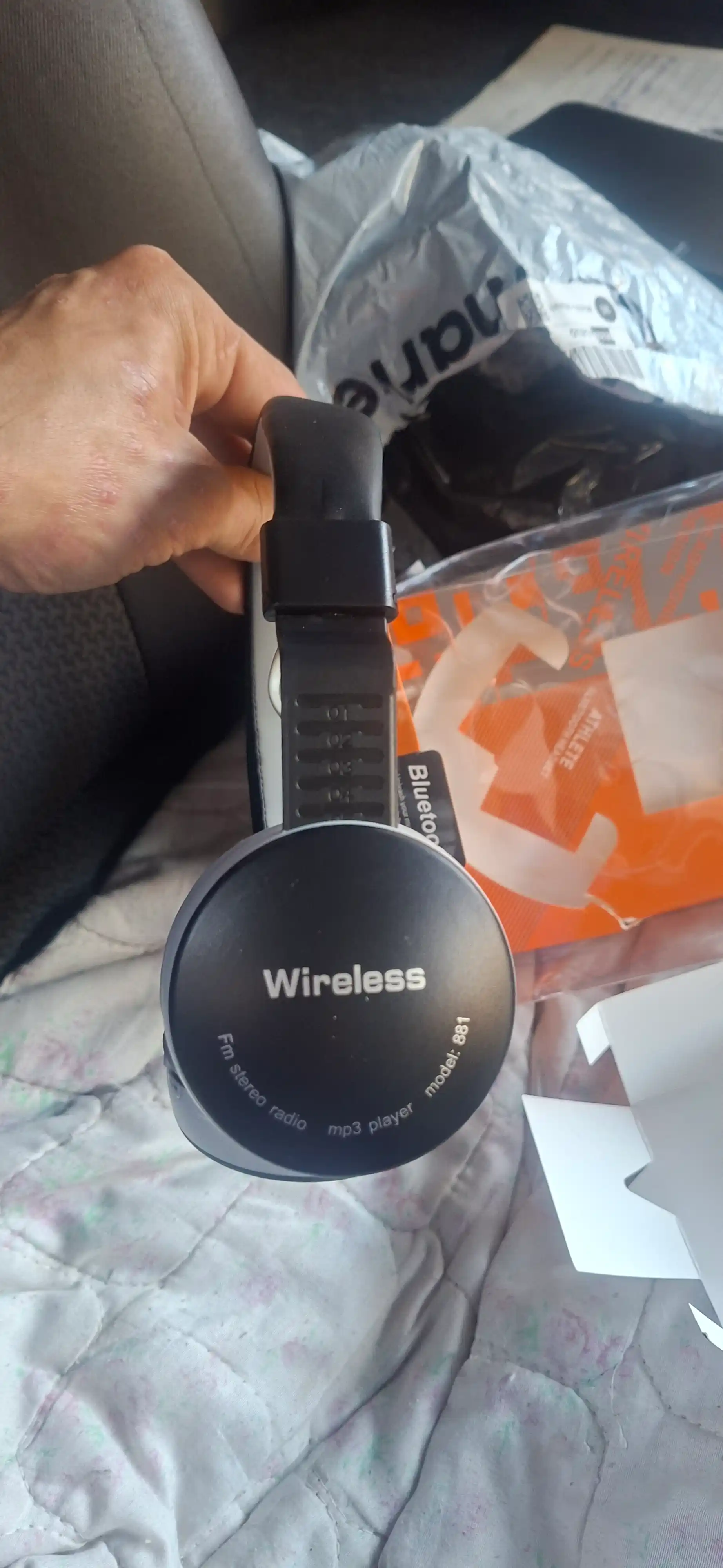 JBL 881A simsiz Bluetooth quloqchin, mikrofonli, bukiladigan dizayn