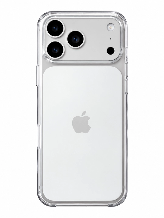 iPhone 18 Pro Max/Pro uchun MagSafe g'ilofi, rangli qirralari bilan shaffof