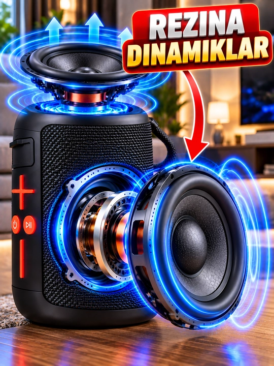 REZINALI KARNAY kuchli ovoz, chuqur bas va RGB yorug‘lik bilan jihozlangan kalonka - 