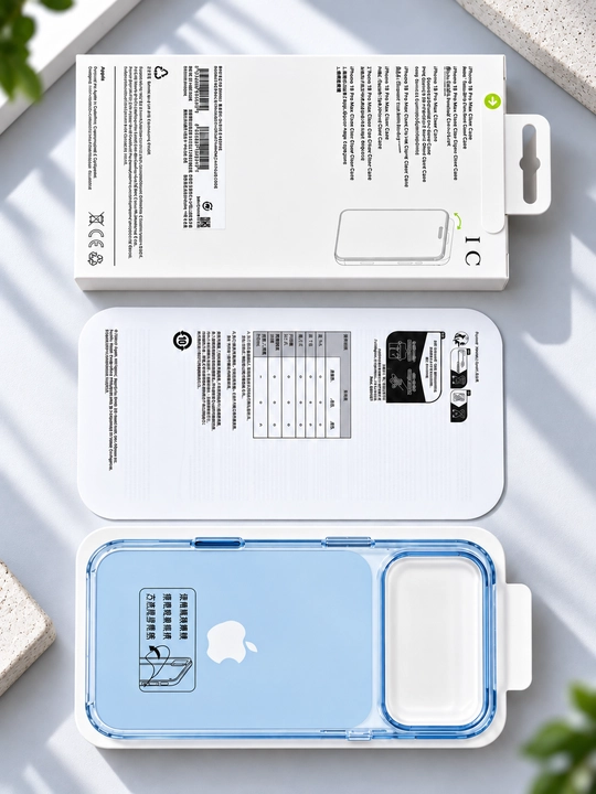 iPhone 18 Pro Max/Pro uchun MagSafe g'ilofi, rangli qirralari bilan shaffof