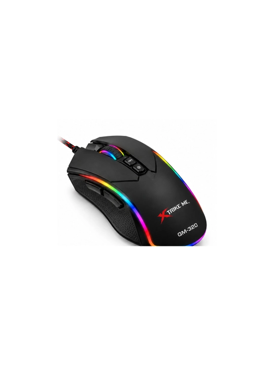 Xtrike Me GM-320 simli gaming sichqoncha, qora, 12800 DPI, 1000 Hz