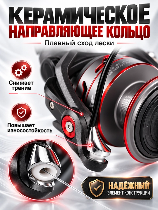 Катушка для спиннинга безынерционная для рыбалки WPE