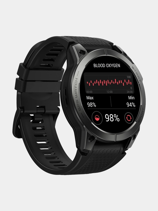 Smart watch Zeblaze Stratos 3 Pro AMOLED, GPS, Bluetooth qo‘ng‘iroqlar, puls va SpO₂