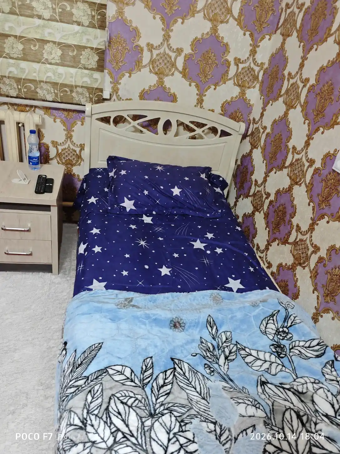 Bir kishilik, ikki qavatli qalin adyol, razmer 160 smga 210 sm