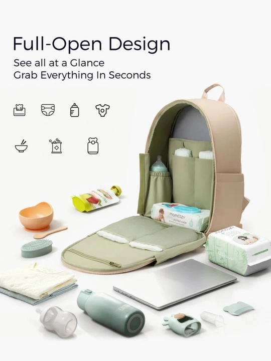 Momcozy LG011, рюкзак для мамы, сумка для подгузников и детских вещей