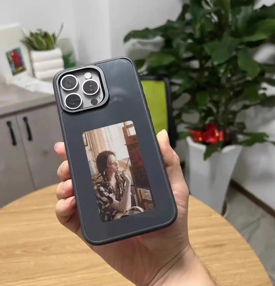 E-Ink NFC чехол с электронным экраном, сменным изображением для iPhone 13–17 Pro Max