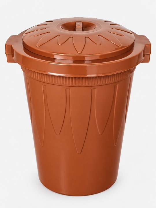 Plastik idish 30–40 L, qopqoqli idish, uy va xo‘jalik uchun