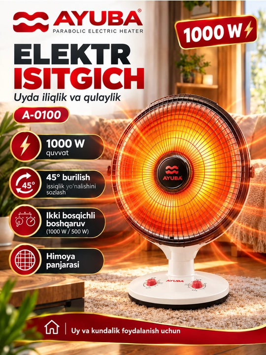 Elektr isitgich,uy isitgich,tejamkor isitgich, xavfsiz isitgich,arzon isitgich,pechka - 