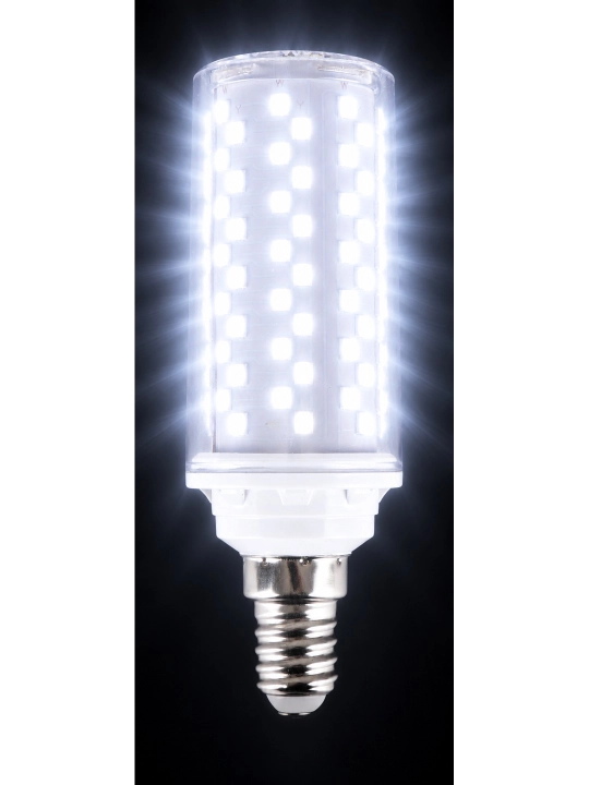LED sham lampochkasi, 24 Vt, E14, oq chiroq va uch rangli rejim 