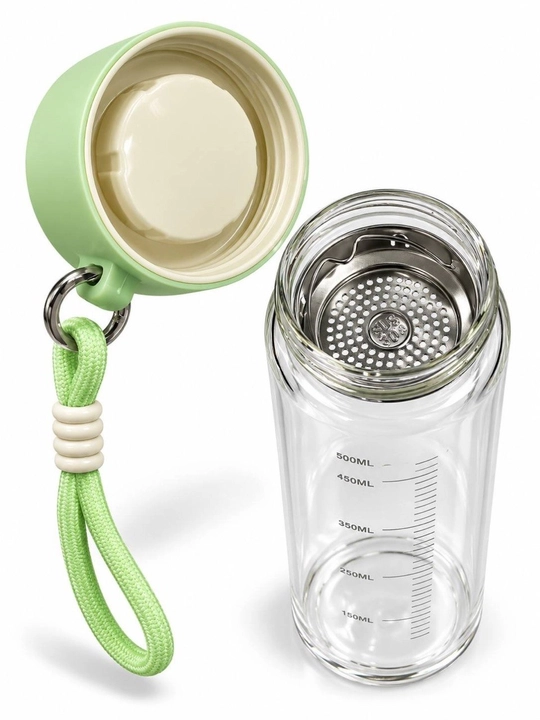 500 ml ECO shisha butilka, ichki setka va qulay tutqich bilan