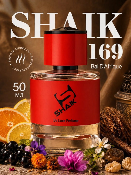 Parfyumlangan suv SHAIK 169, Byredo Bal dAfrique, uniseks atir, 10, 20, 25, 50, 100 ml