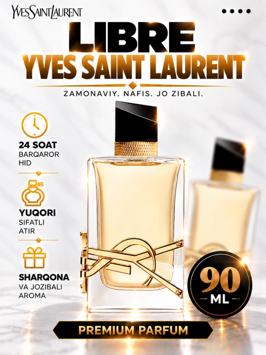 Yves Saint Laurent Libre Eau de Parfum 90 мл женская парфюмерная вода с цветочным ароматом - 