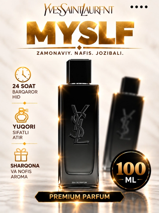 Yves Saint Laurent MYSLF Eau de Parfum 100 мл – мужской свежий цветочно-древесный аромат - 