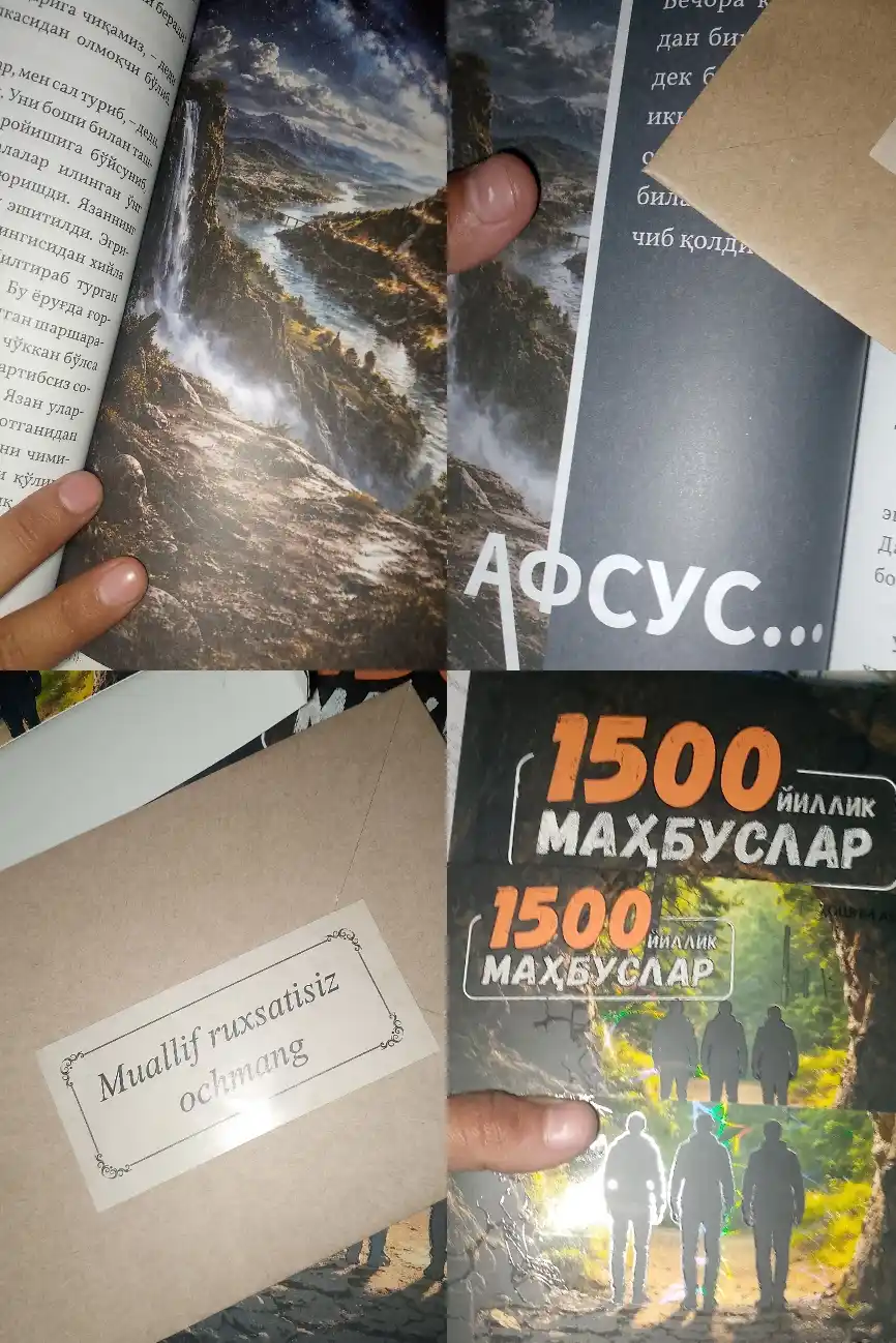 ПОДАРКИ К КНИГЕ! 1500 йиллик маҳбуслар Хошима Абдуллоха письмо