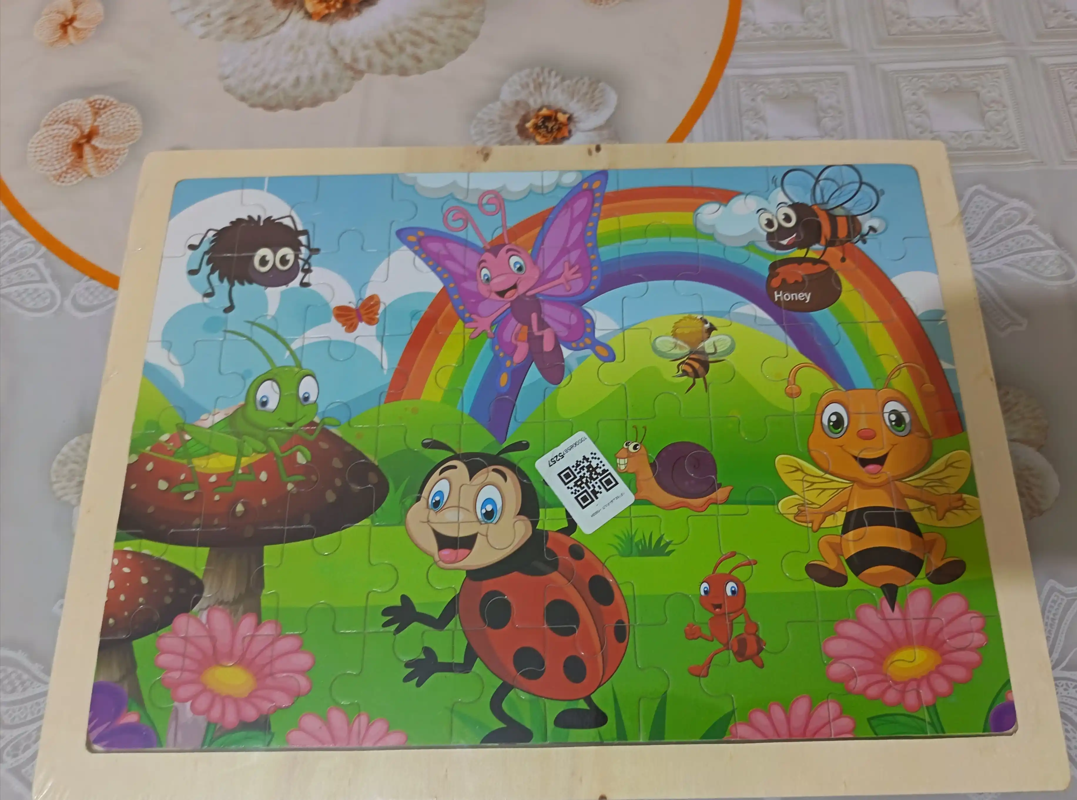 Bolalar uchun yog‘och pazl 20x30 70 dan ortiq detallar