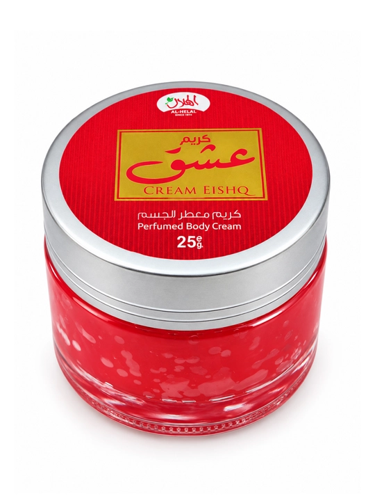 Al-Helal Cream Eishq tana uchun xushbo‘y, yumshatuvchi krem, 25 g