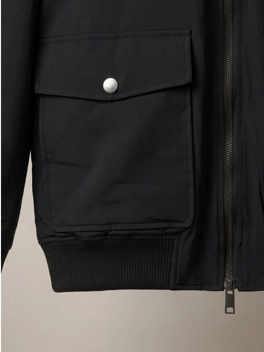 Erkaklar uchun kurtka, mavsumiy, yoqali, yashin tezlikli, cho‘ntakli, katta o‘lchamli M–3XL