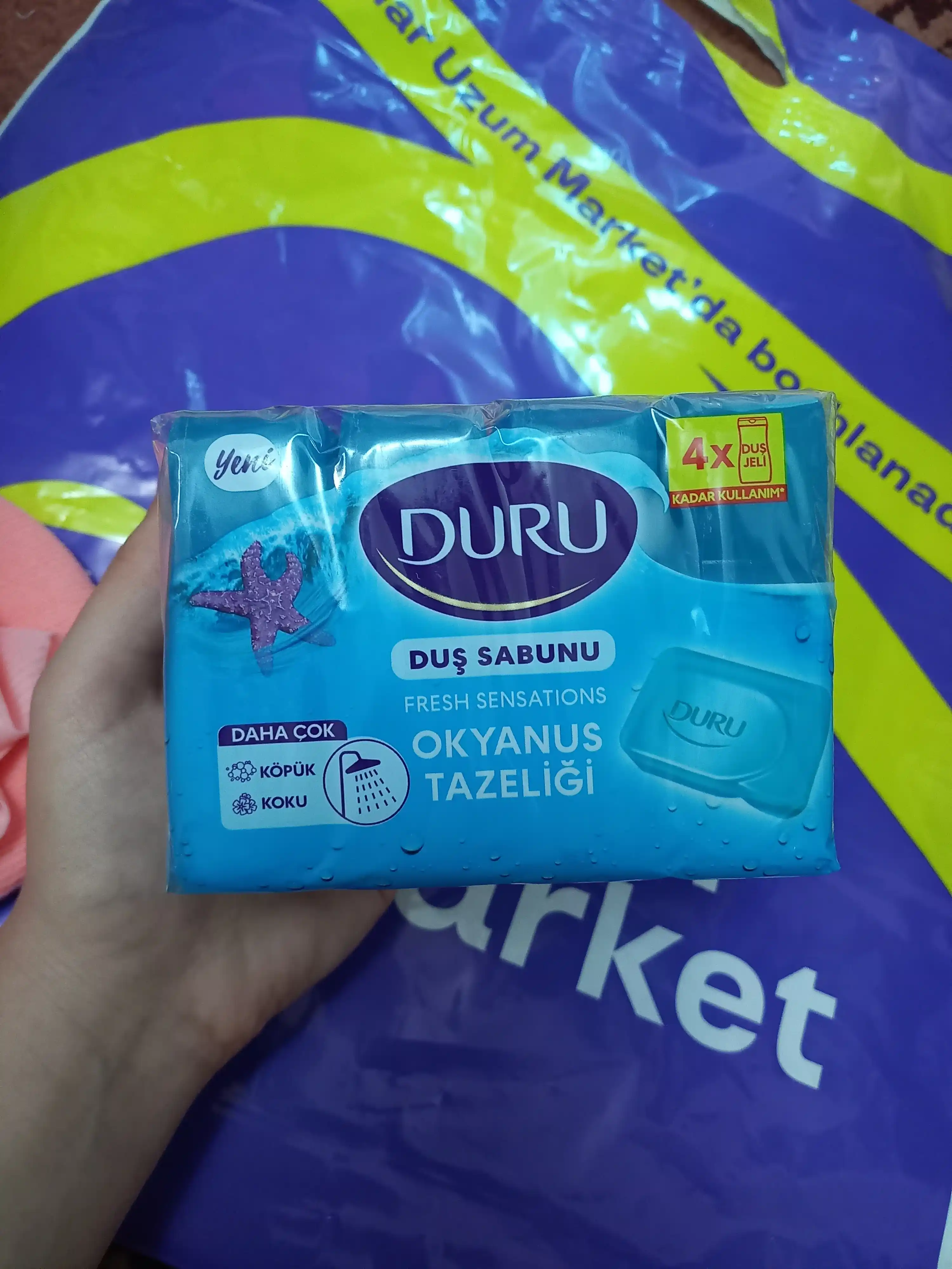 Dush sovuni Duru, okeanning yengilligi, 4ta 150 grdan