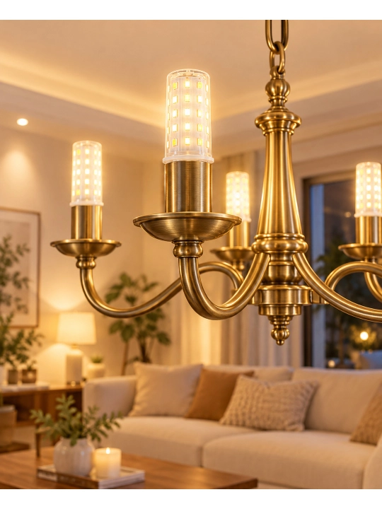 LED sham lampochkasi, 36 Vt, E14, neytral chiroq 4000K