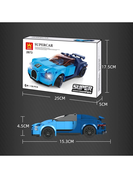 Konstruktor WANGE Supercar 2873 Super Champions, 139 detal, 6+