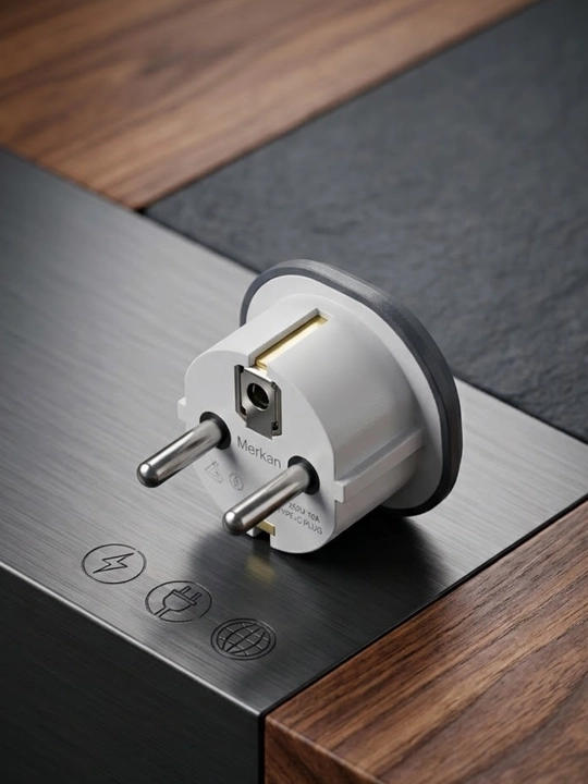 LED yoritgichli rozetkalarning elektr bloki, 2 ta rozetka, 2 ta USB-A va 2 ta USB-C