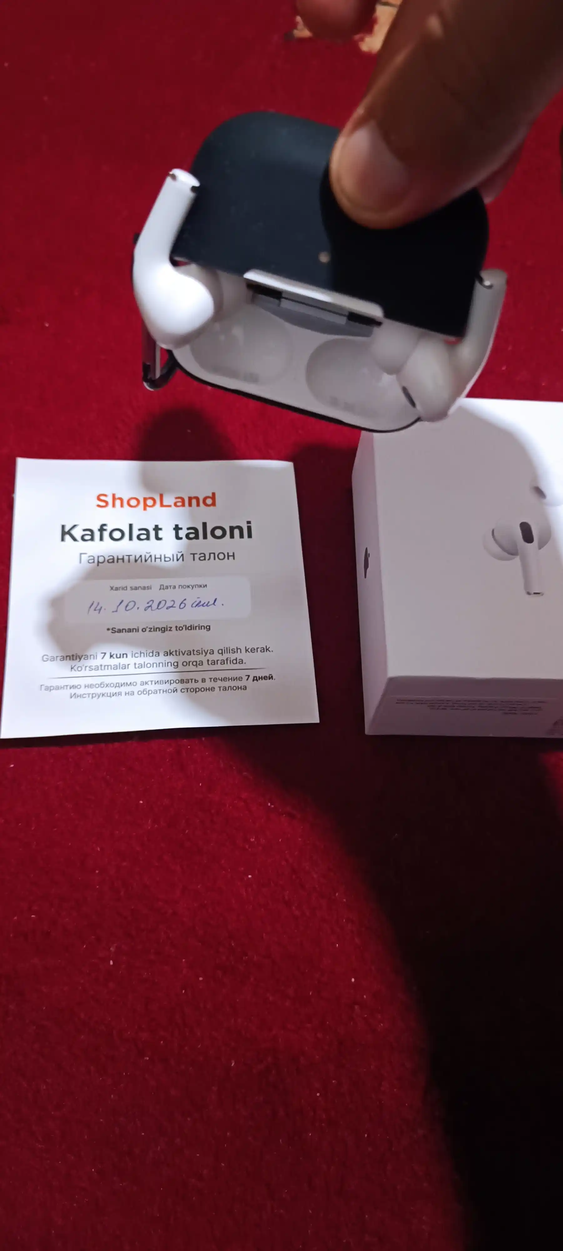 Simsiz quloqchinlar Pro 2 Premium, iPhone va Android uchun sensorli naushnik. ShopLand