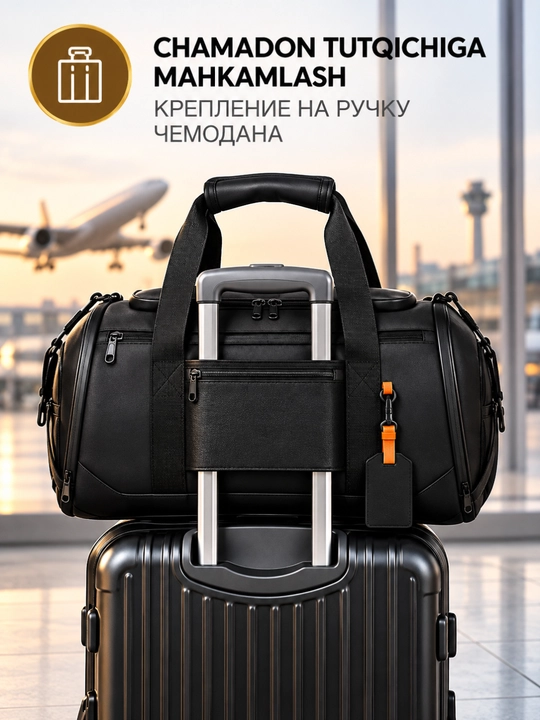 Erkaklar uchun suvga chidamli sport va sayohat duffel sumkasi