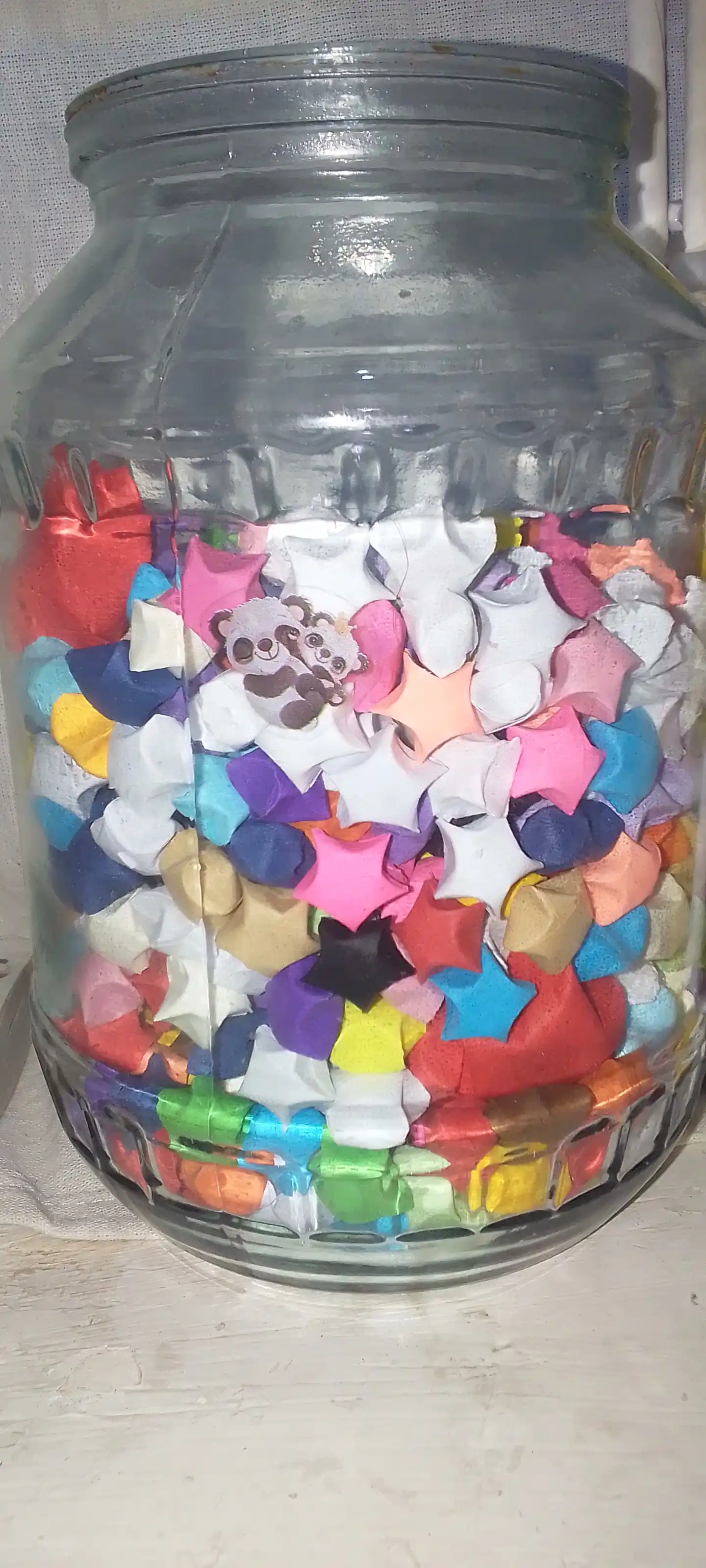 Rangli chiziqli kvilling qog'ozlari, 3D yulduzcha, origami