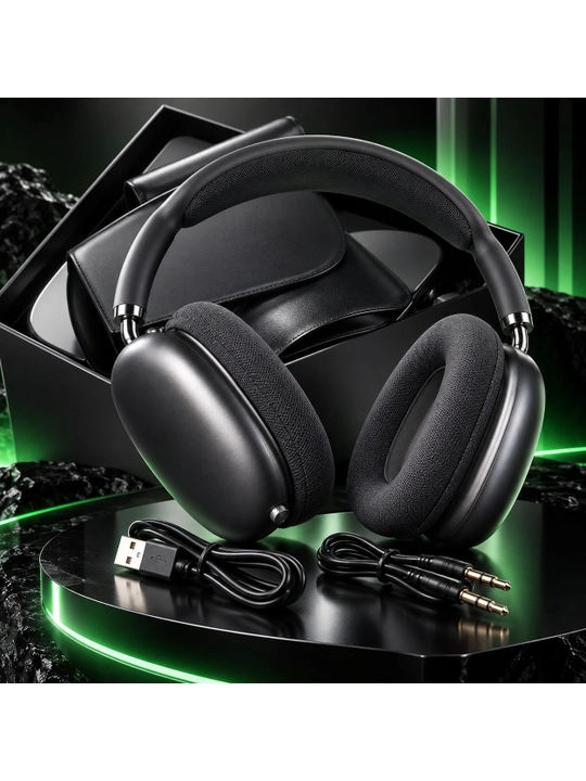 Simsiz quloqchinlar Pods Max, mikrofonli, Bluetooth 5.1, to'liq o'lchamli