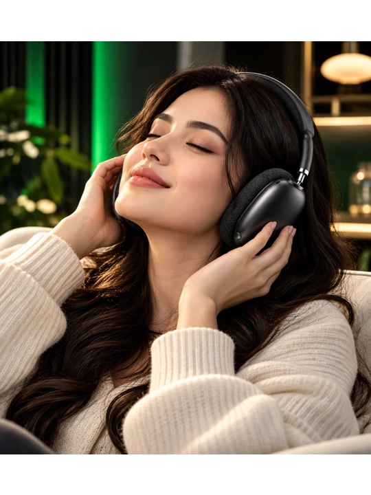 Simsiz quloqchinlar Pods Max, mikrofonli, Bluetooth 5.1, to'liq o'lchamli