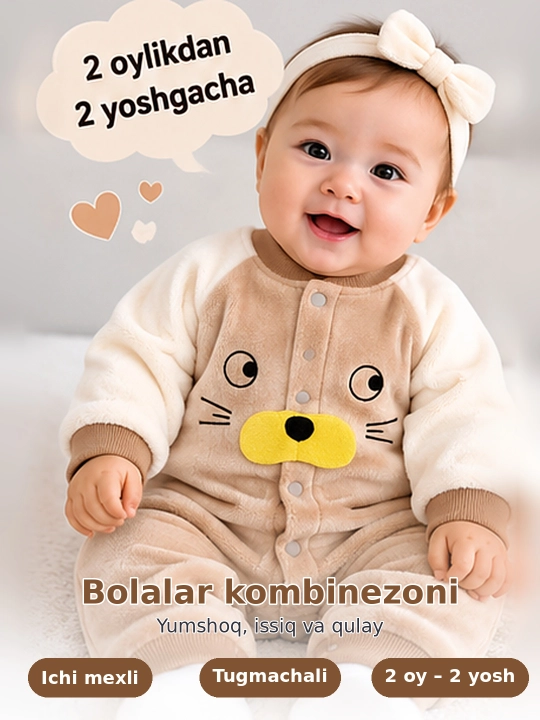 Chaqaloqlar uchun kombinezon va bodilar qishki kombinezon qalin bodiylar bolalar bodiylari - 