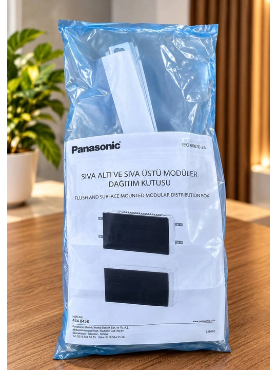 Panasonic tashqi shit 16 modulli, oq va qora elektr avtomatlari uchun taqsimlash qutisi