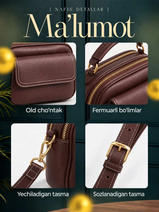 Zamonaviy ayollar sumkasi, kundalik