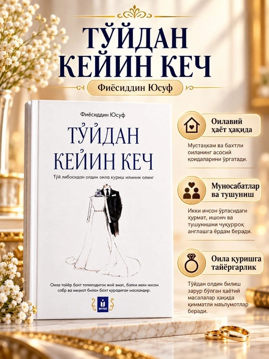 «Тўйдан кейин кеч» — Фиёсиддин Юсуф, книга о семье и браке - 