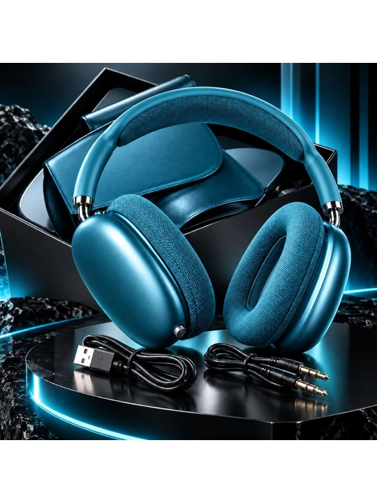 Simsiz quloqchinlar Pods Max, mikrofonli, Bluetooth 5.1, to'liq o'lchamli